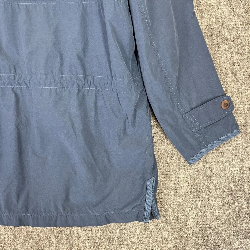 Bogner Jacket Mens‎ L Blue Lightweight Parka Hooded Rain Shell Premium Vintage